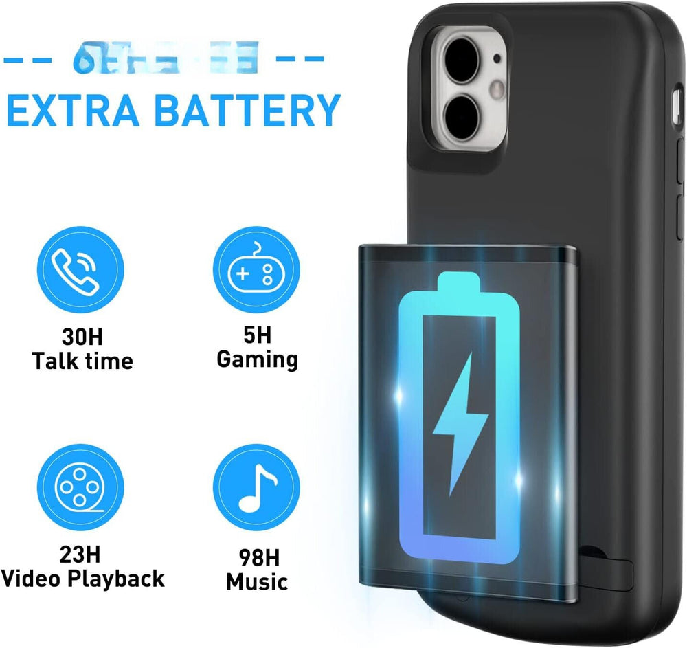 For iPhone 13 Pro Battery Charger Power Bank Charging Case