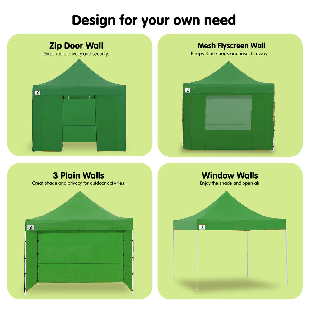 Wallaroo 3x3 Marquee - PopUp Gazebo - Green