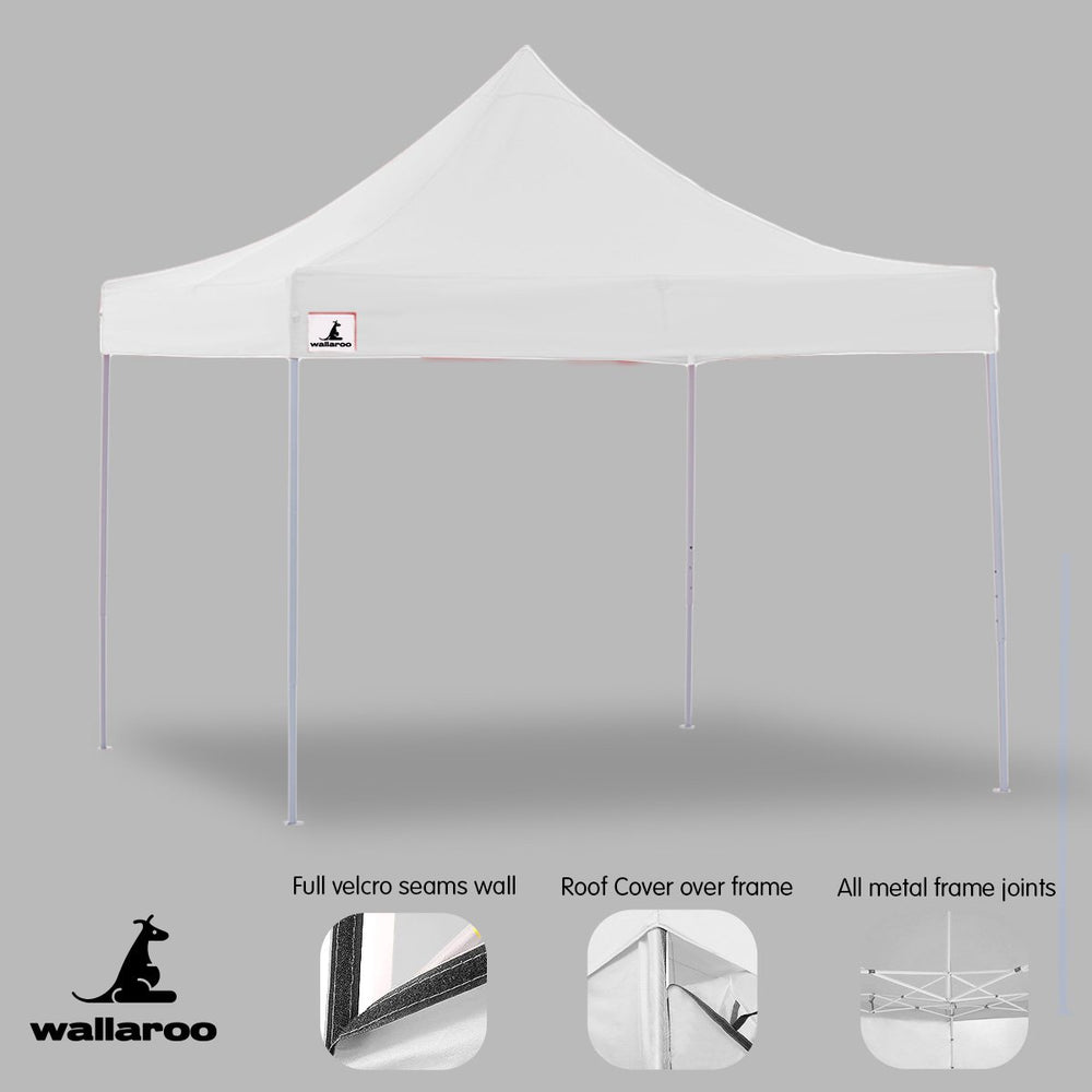 Wallaroo 3x3 Marquee - PopUp Gazebo - White