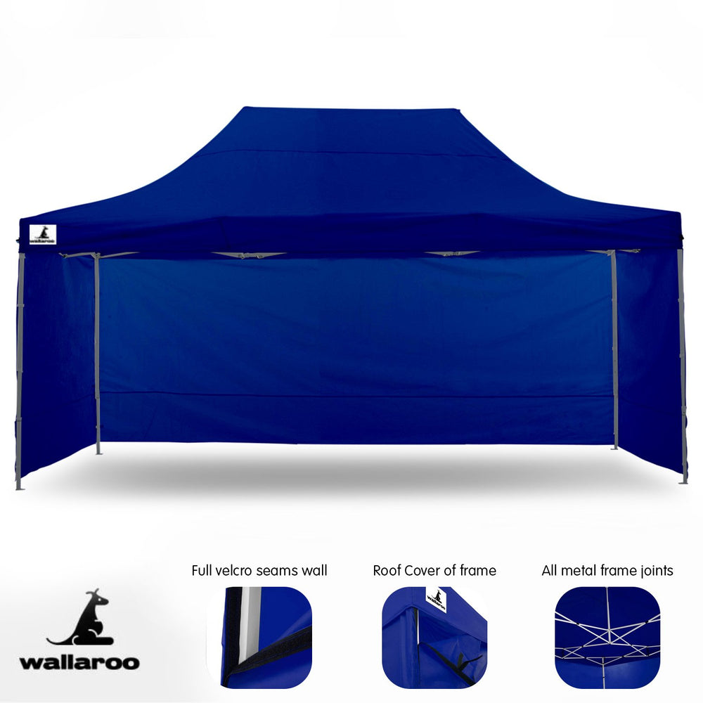 Wallaroo 3x4.5m Popup Gazebo Blue