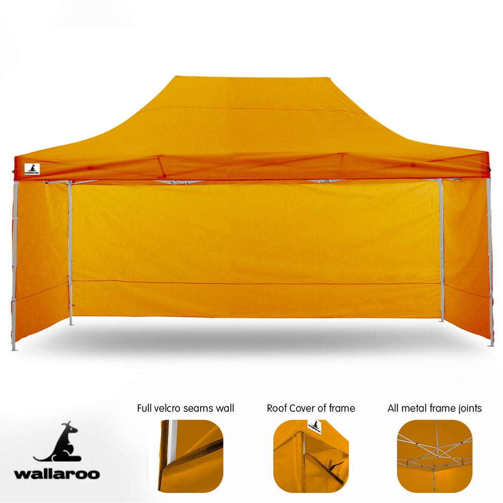 Wallaroo 3x4.5m Popup Gazebo Orange