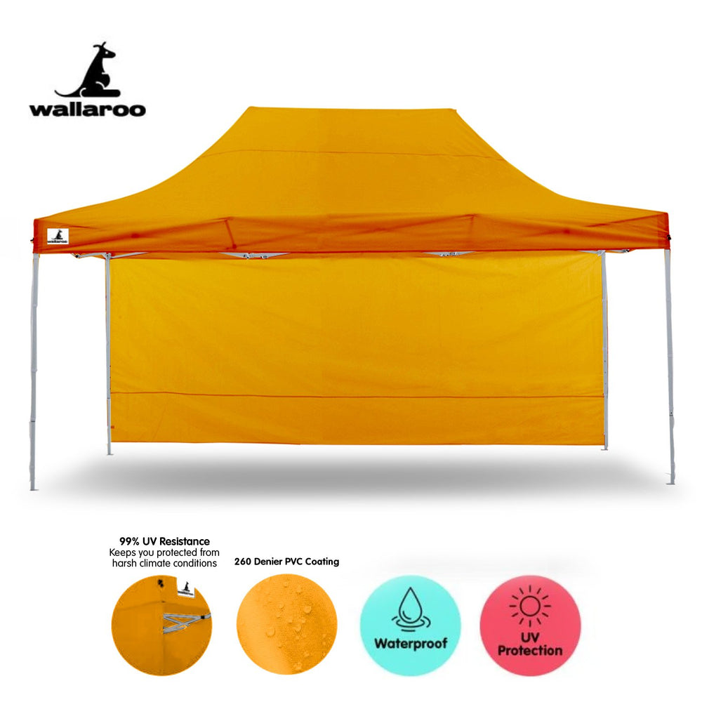 Wallaroo 3x4.5m Popup Gazebo Orange