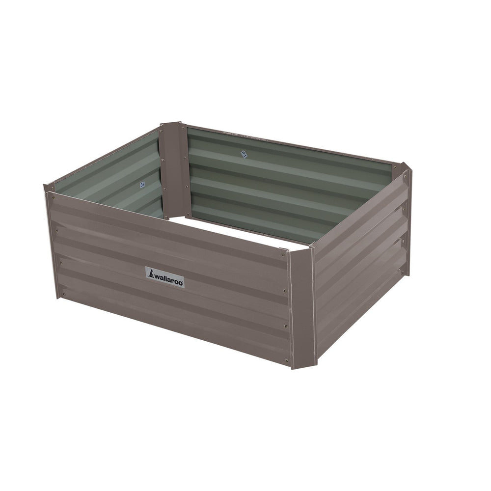 Wallaroo Garden Bed 80 x 60 x 30cm - Grey