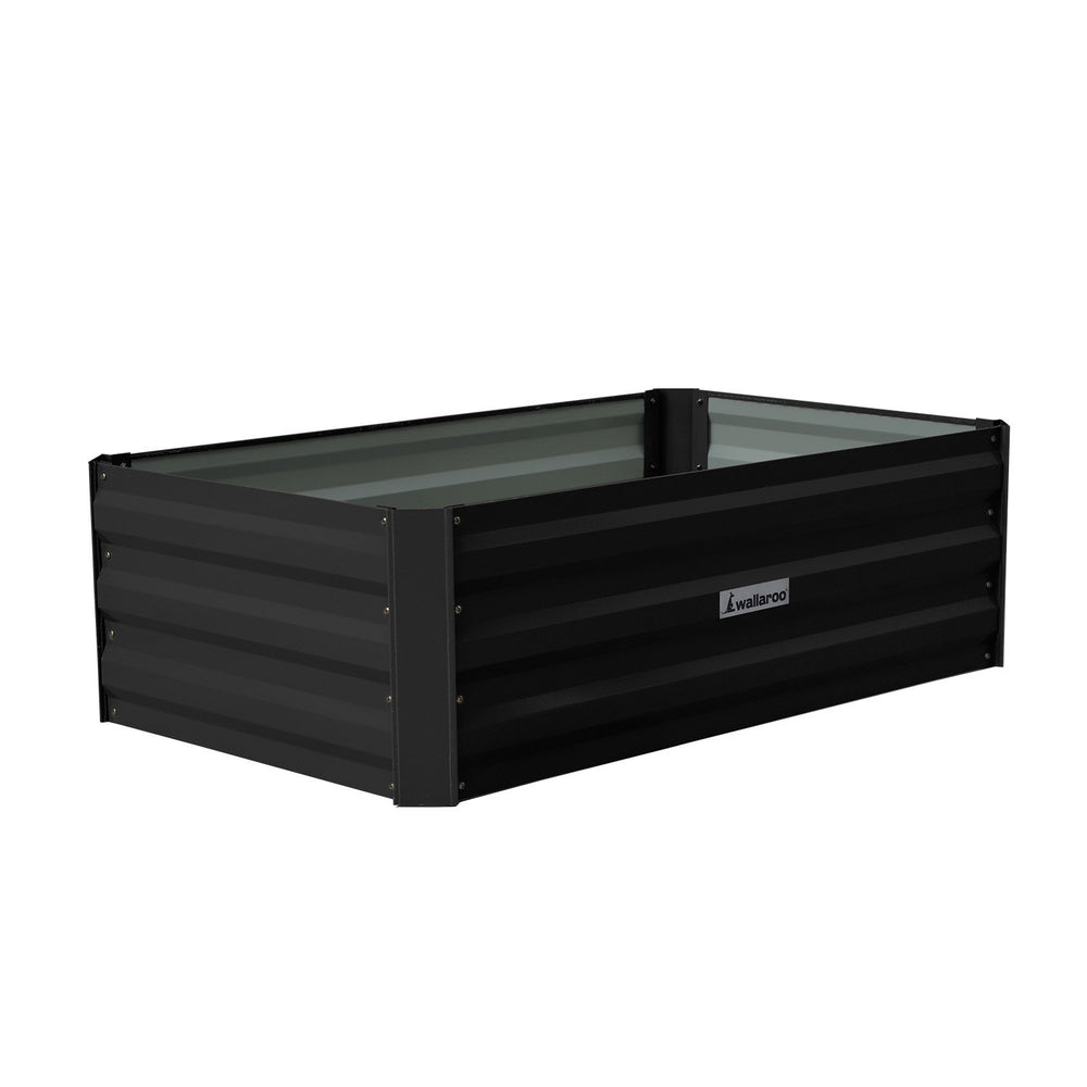 Wallaroo Garden Bed 100 x 60 x 30cm - Black