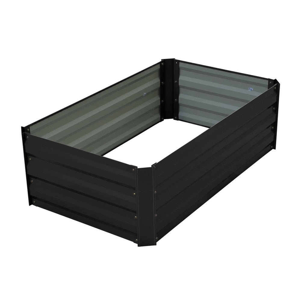 Wallaroo Garden Bed 100 x 60 x 30cm - Black