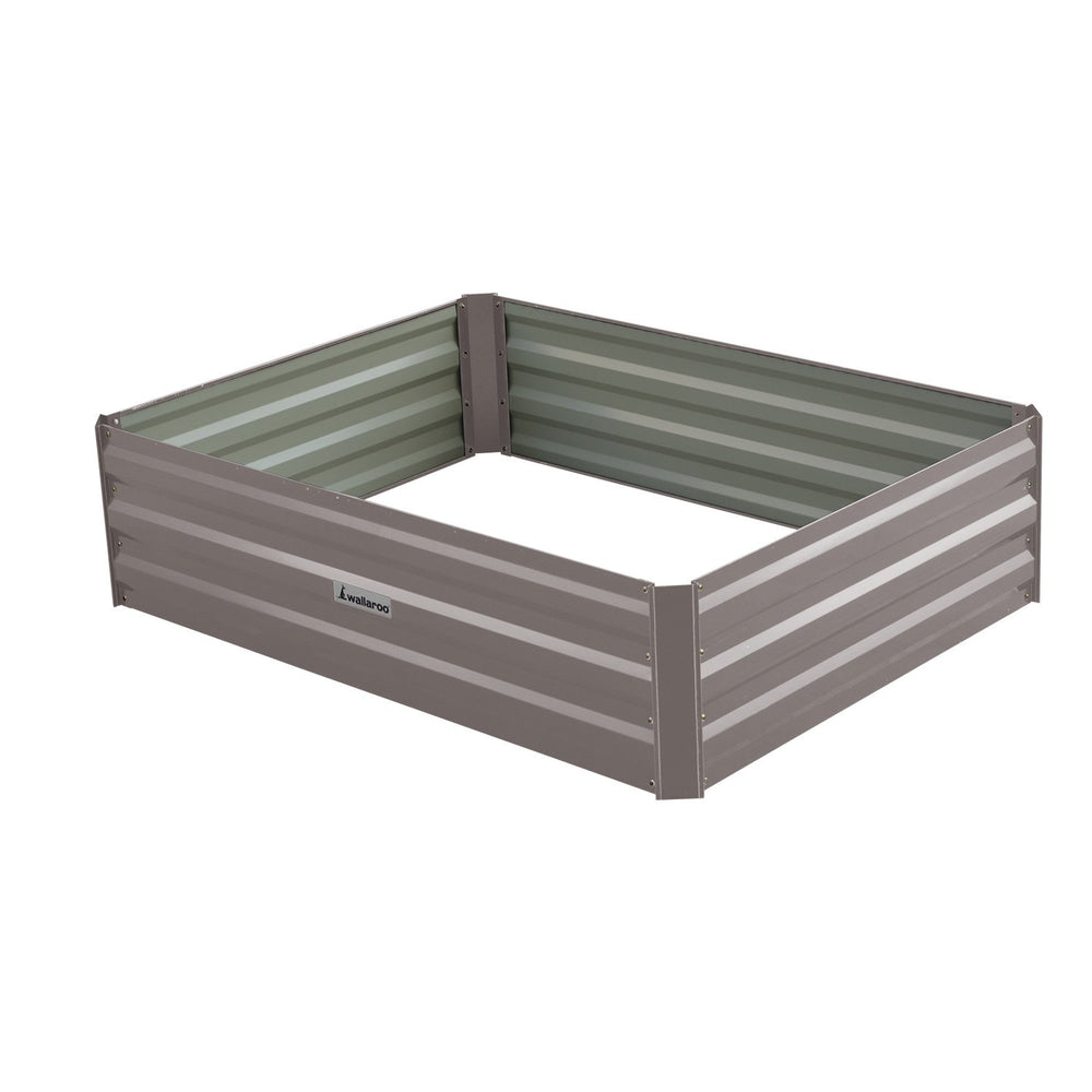 Wallaroo Garden Bed 120 x 90 x 30cm - Grey