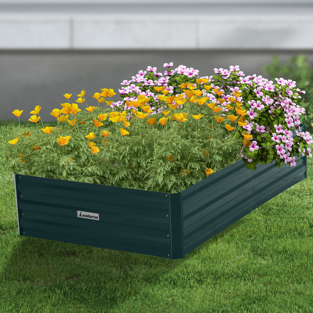 Wallaroo Garden Bed 150 x 90 x 30cm - Green