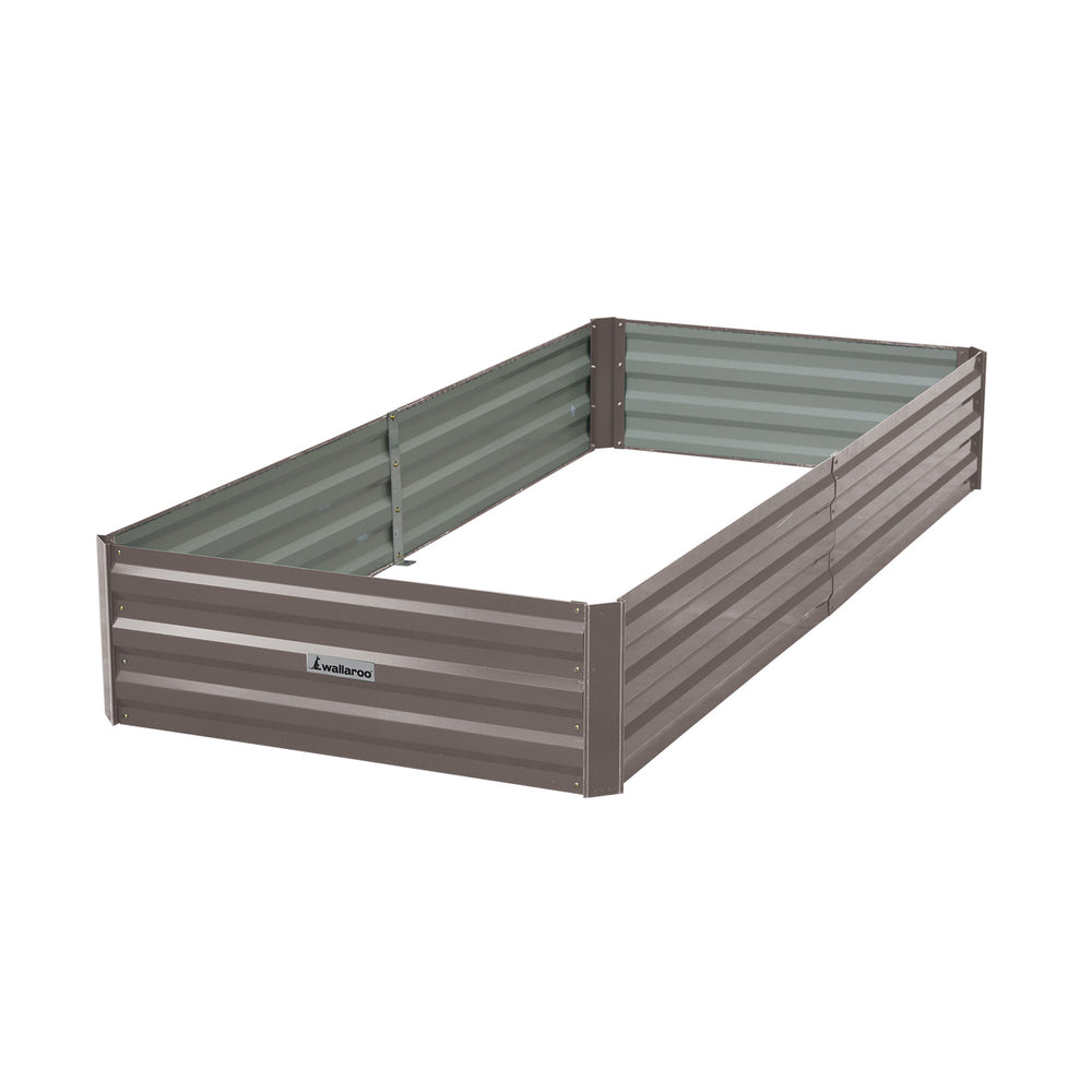 Wallaroo Garden Bed 210 x 90 x 30cm - Grey