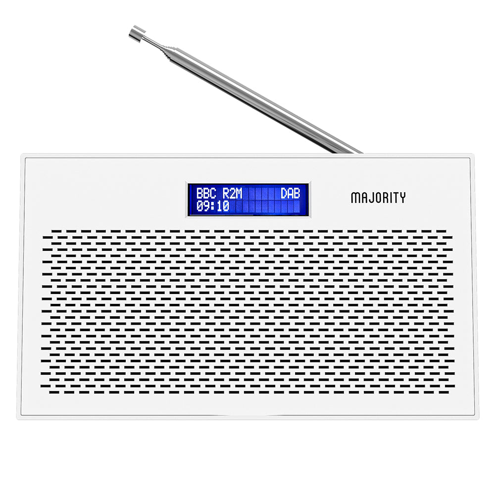 Majority Histon Compact DAB &amp; FM Radio-White
