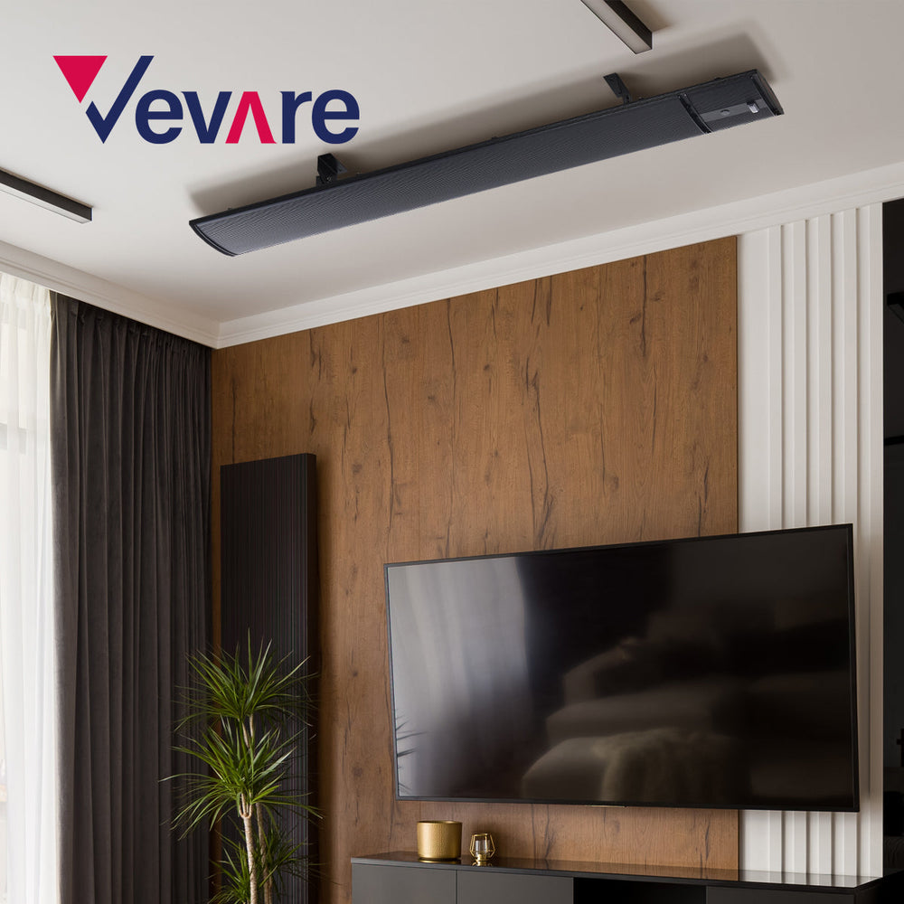 Vevare Strip Heater Radiant Infrared Electric Panel 2400W Remote Control Outdoor