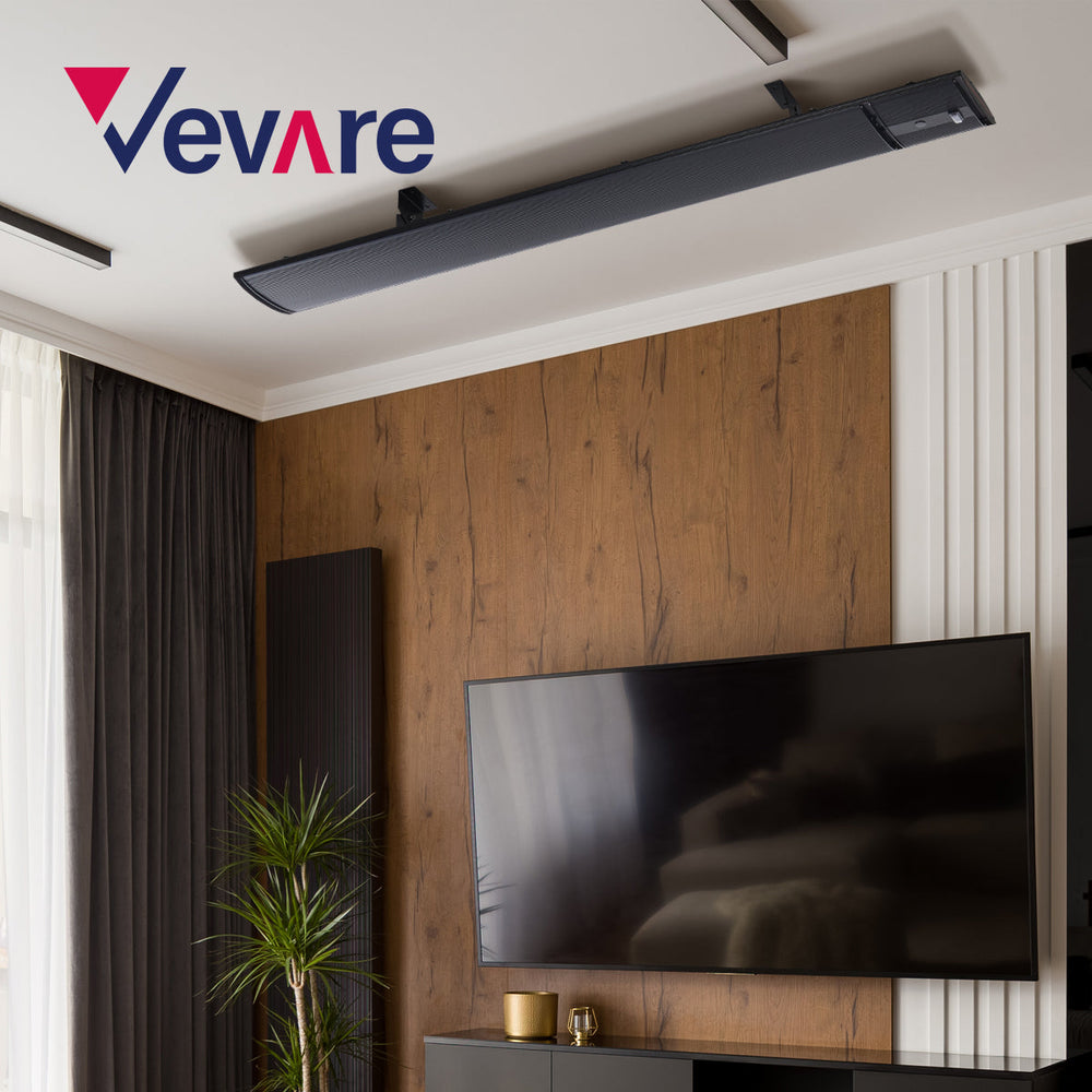 Vevare Strip Heater Radiant Infrared Electric Panel 3200W Remote Control Outdoor