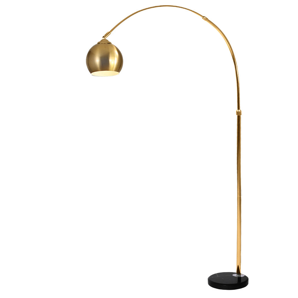 Emitto Modern LED Floor Lamp Stand Reading Light Adjustable Indoor Marble Base