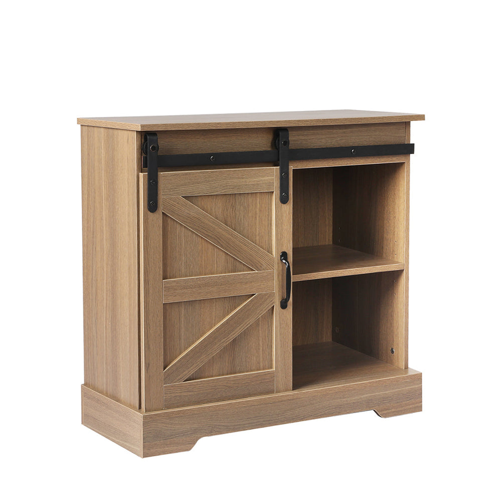 Levede Buffet Sideboard Storage Cabinet Sliding Barn Door Kitchen Cupboard