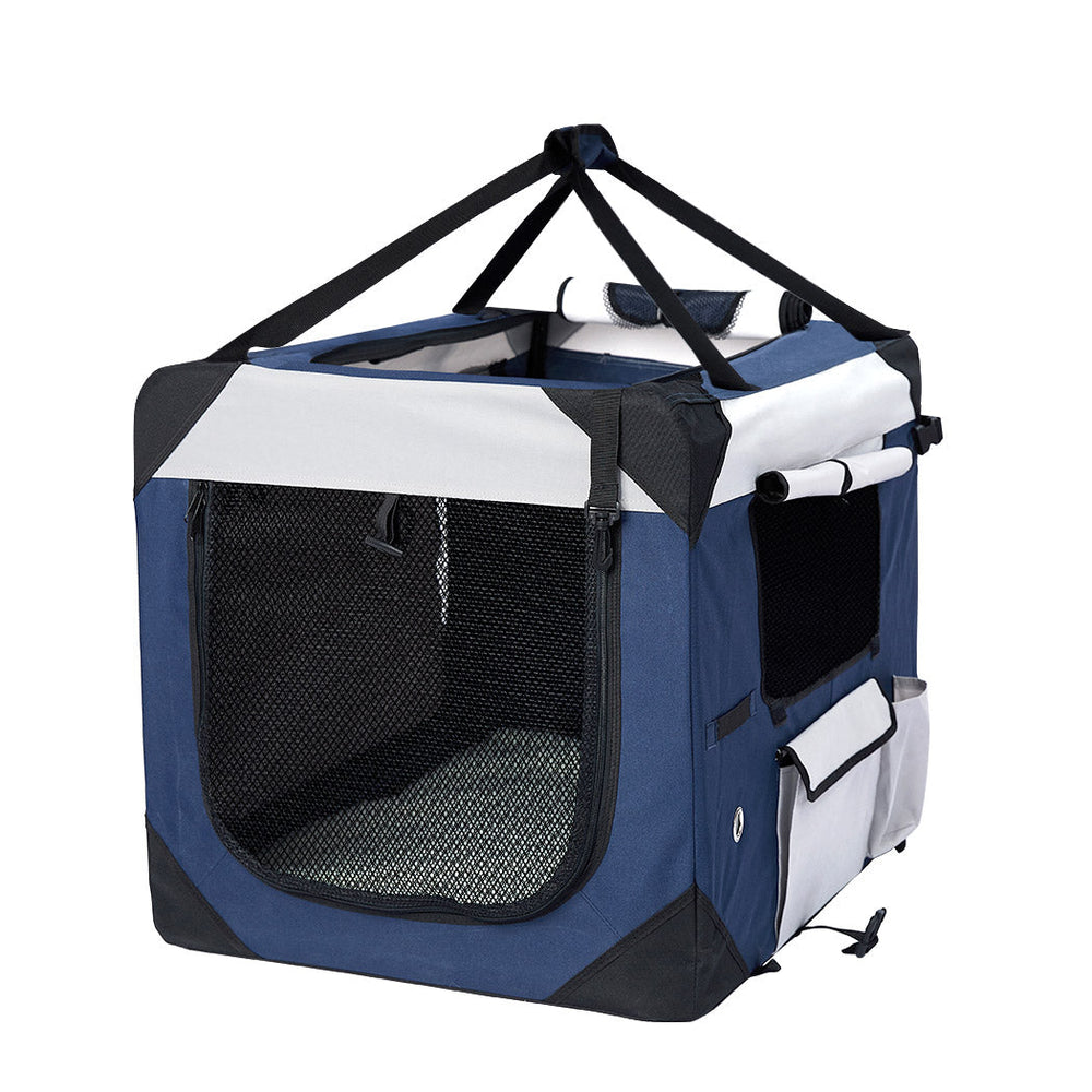 Pet Carrier Bag Dog Puppy Spacious Outdoor Travel Hand Portable Crate L