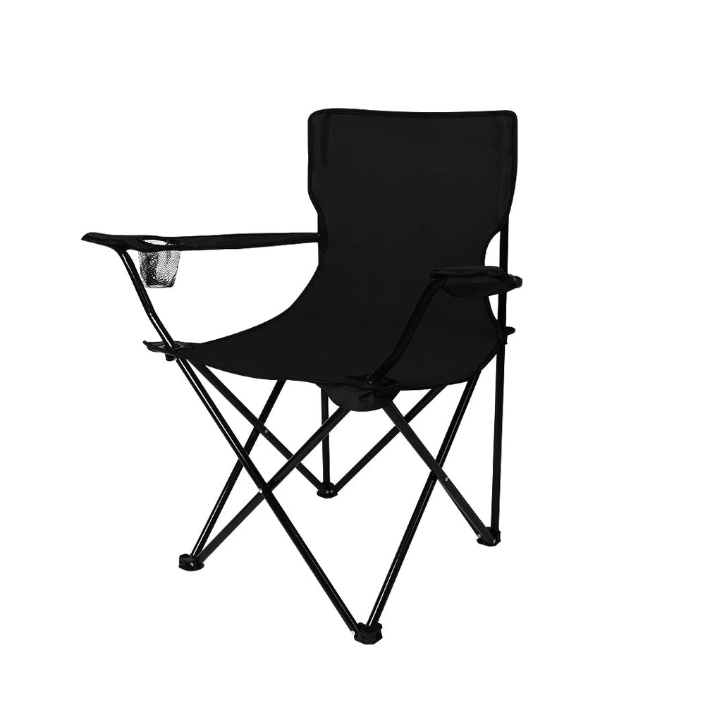 Levede Camping Chairs Folding Arm Foldable Portable Outdoor Beach Fishing Picnic