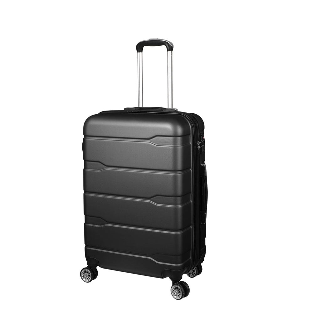 Slimbridge 24&quot; Inch Expandable Luggage Travel Suitcase Case Hard Shell TSA Black