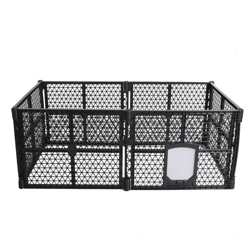 Pawz Pet Playpen Folding Dog Plastic Puppy Exercise Enclosure Fence 6 Panels