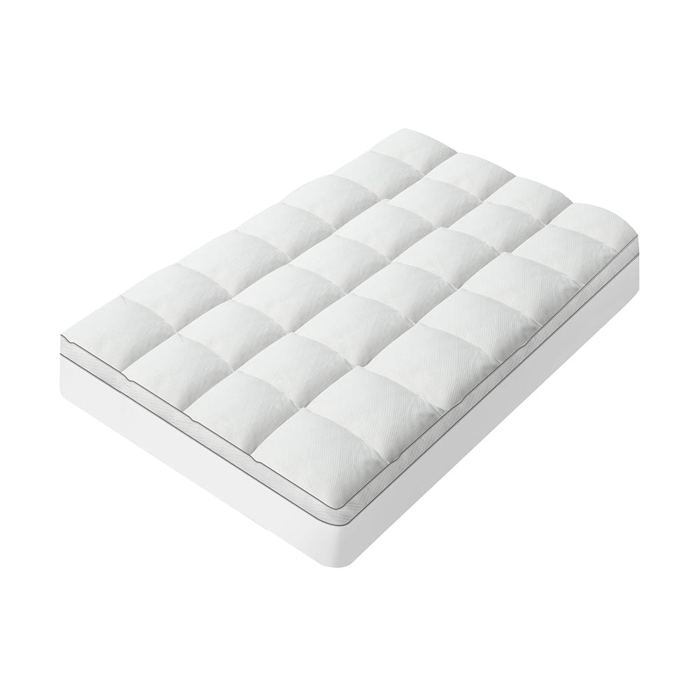 Dreamz Single Mattress Topper Protector Cloud Soft Pillowtop Machine Washable