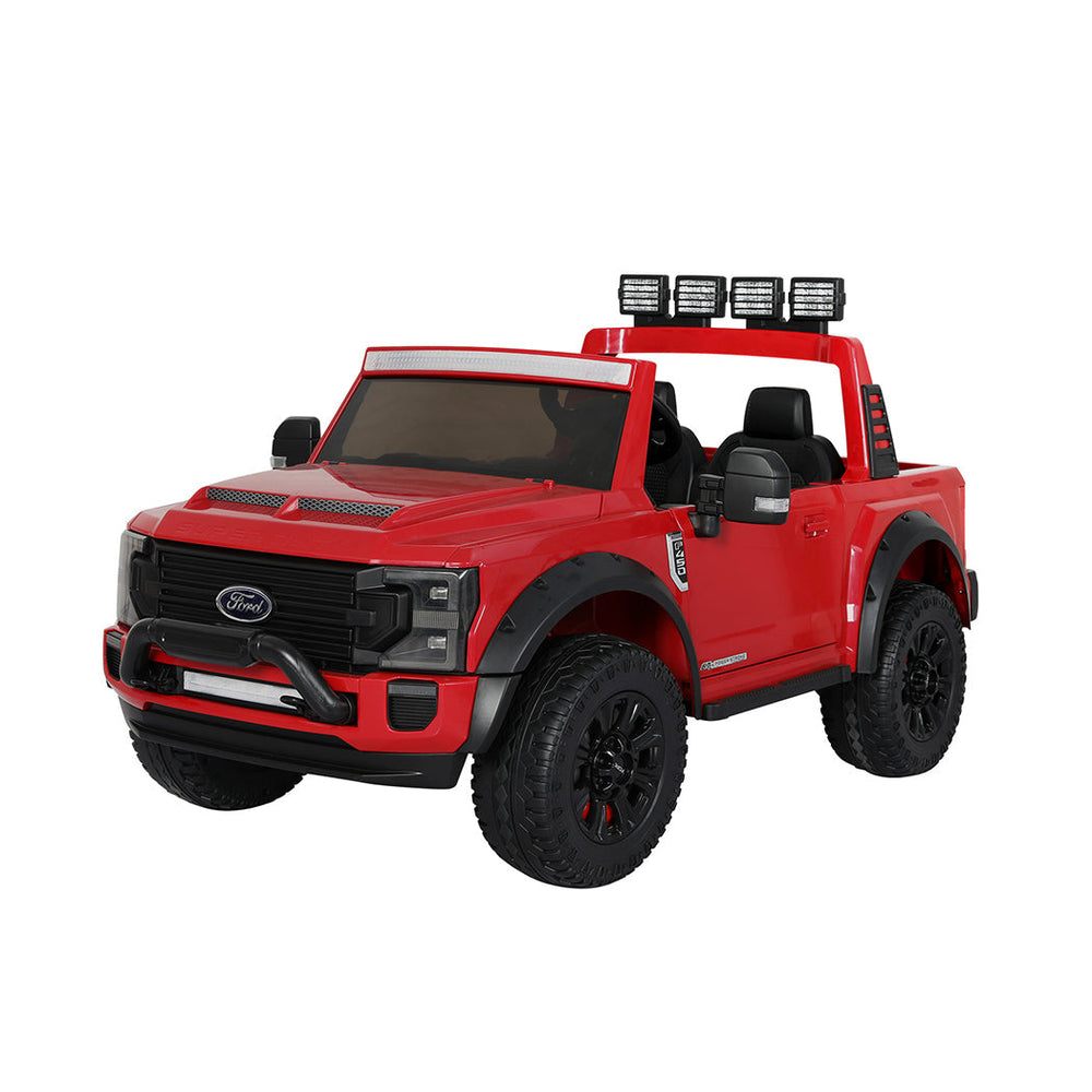 Kids Ride On Car Licensed Ford Super Duty 50W Electric Toy Remote Control Red