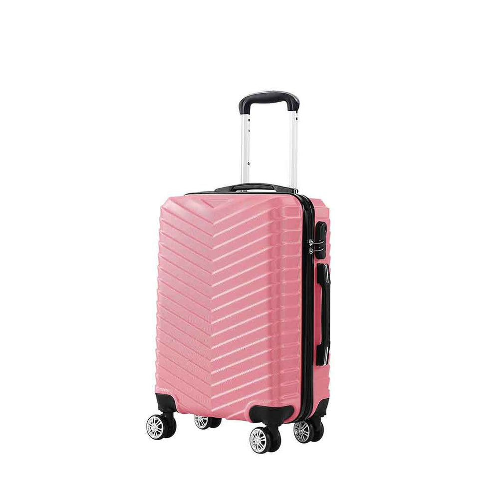 Slimbridge 20&quot; Carry On Travel Luggage Suitcase Case Lightweight TSA Rose Gold