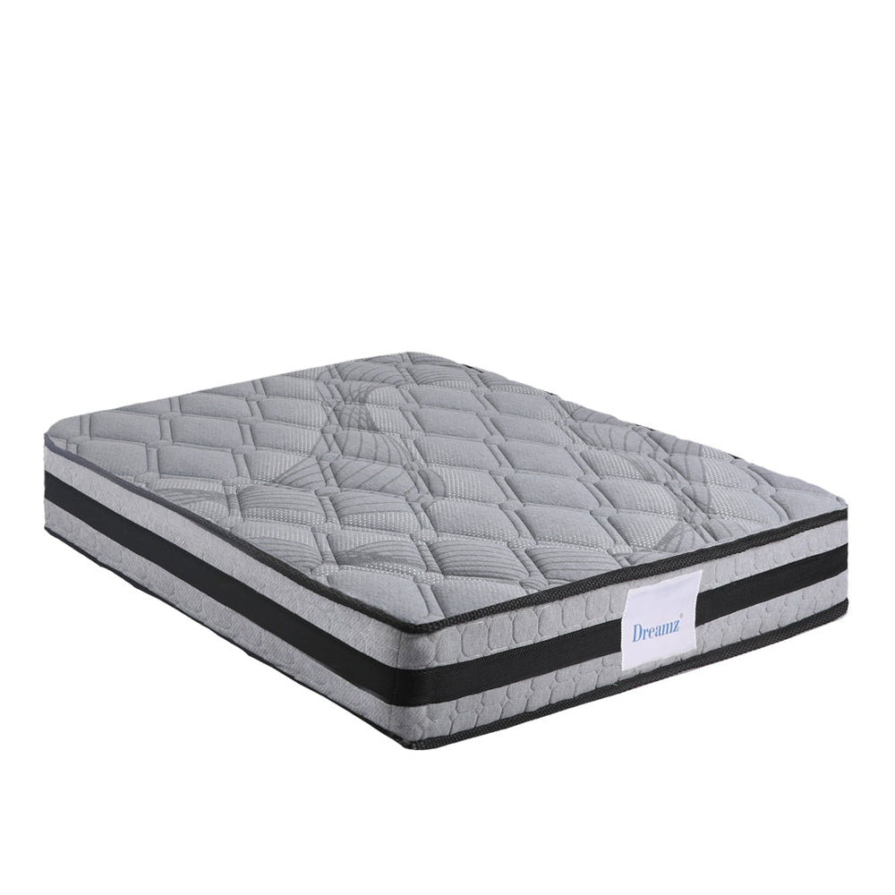 Dreamz Spring Mattress Bed Pocket Egg Crate Foam Medium Firm King Single 22CM