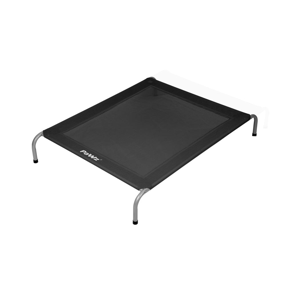 Pawz Elevated Trampoline Pet Bed Dog Puppy Raised Heavy Duty Medium Black