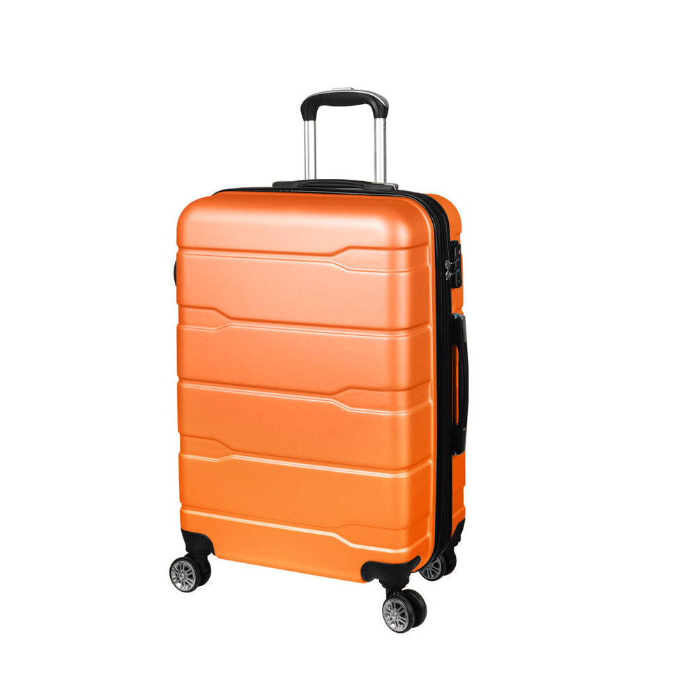 Slimbridge 28&quot; Expandable Luggage Travel Suitcase Case Hard Shell TSA Orange