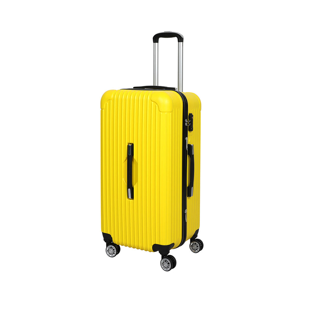 Slimbridge 30&quot;Trunk Luggage Travel Suitcase Travelling Large TSA 4 Wheels Yellow