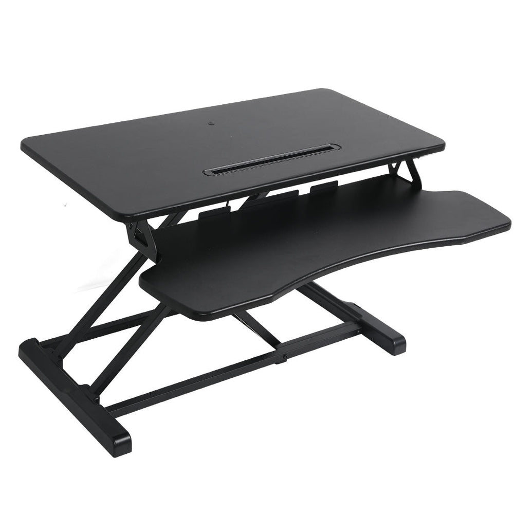 Levede Sit Standing Desk Converter Laptop Riser Adjustable Stand Computer