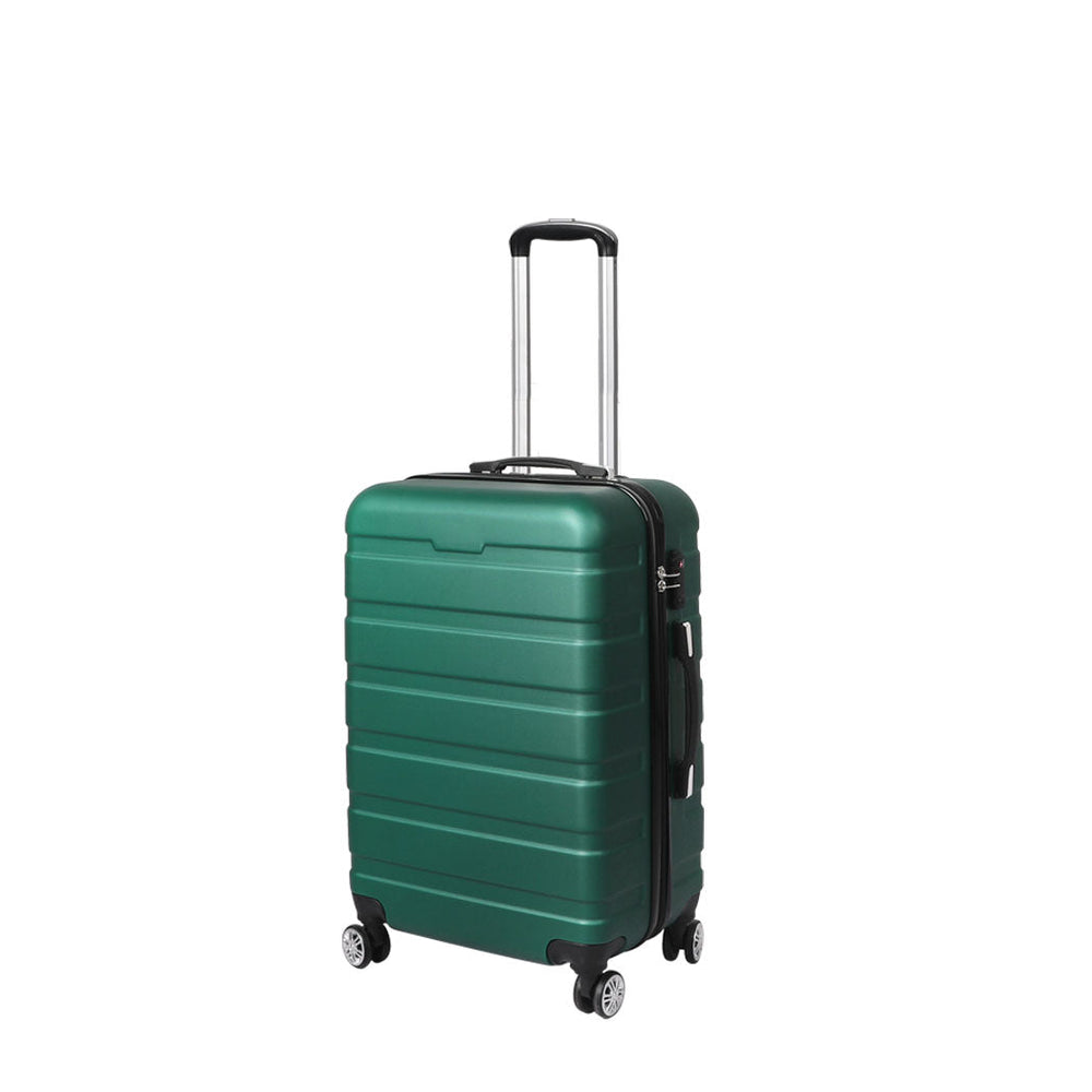 Slimbridge 24&quot; Luggage Case Suitcase Travel Packing TSA Lock Hard Shell Green