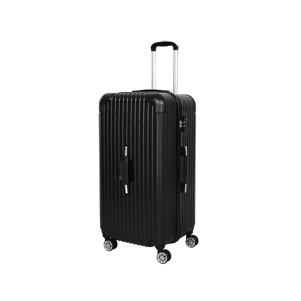 Slimbridge 28&quot; Trunk Luggage Travel Suitcase Travelling Large TSA 4 Wheels Black