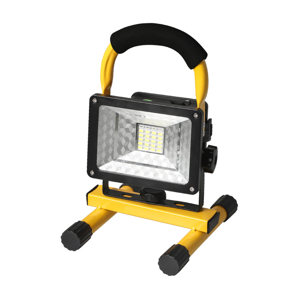 Traderight Group  Emitto LED Portable Flood Light Outdoor 30W Rechargeable Spotlight 2400LM 3 Mode
