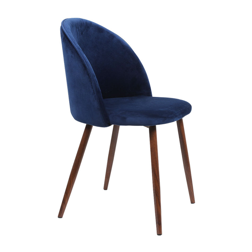 Levede 2x Dining Chairs Seat French Provincial Kitchen Lounge Chair Navy