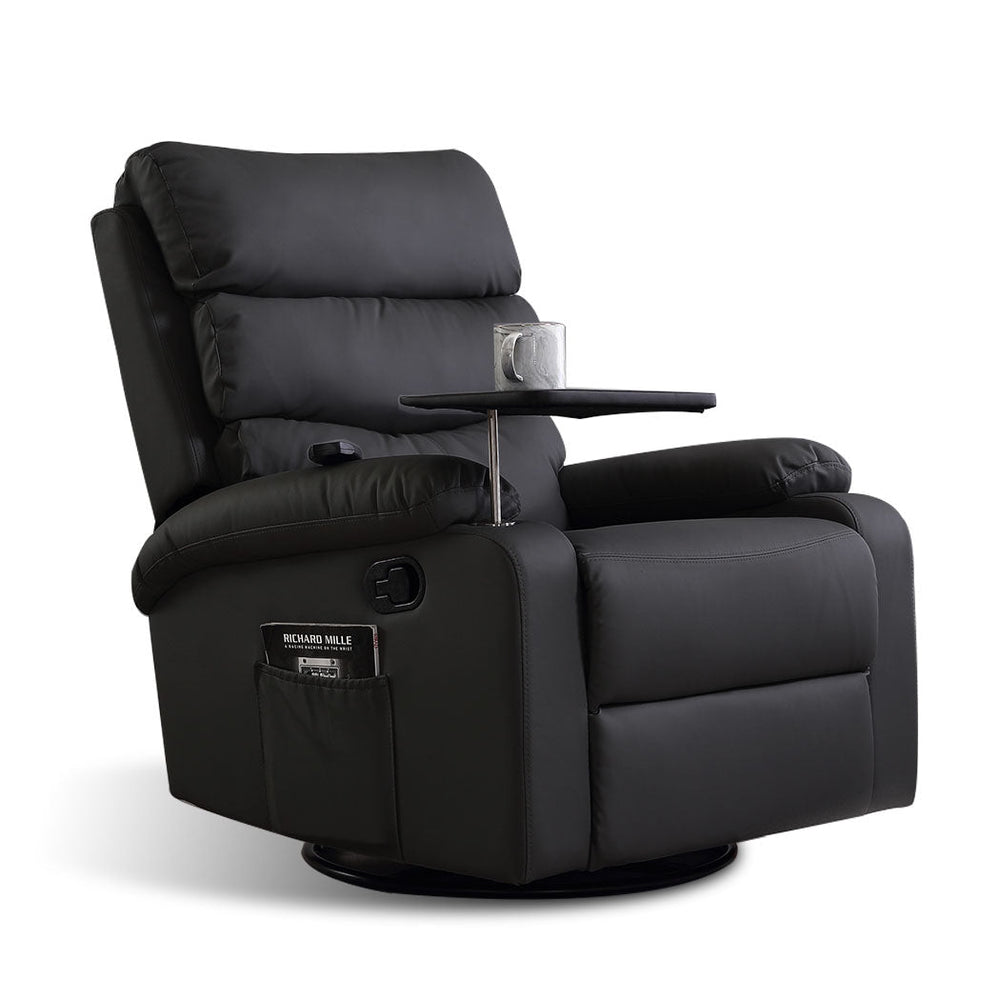 Levede Massage Chair Recliner 360 Swivel Tray Heated Lounge Relax Sofa Armchair