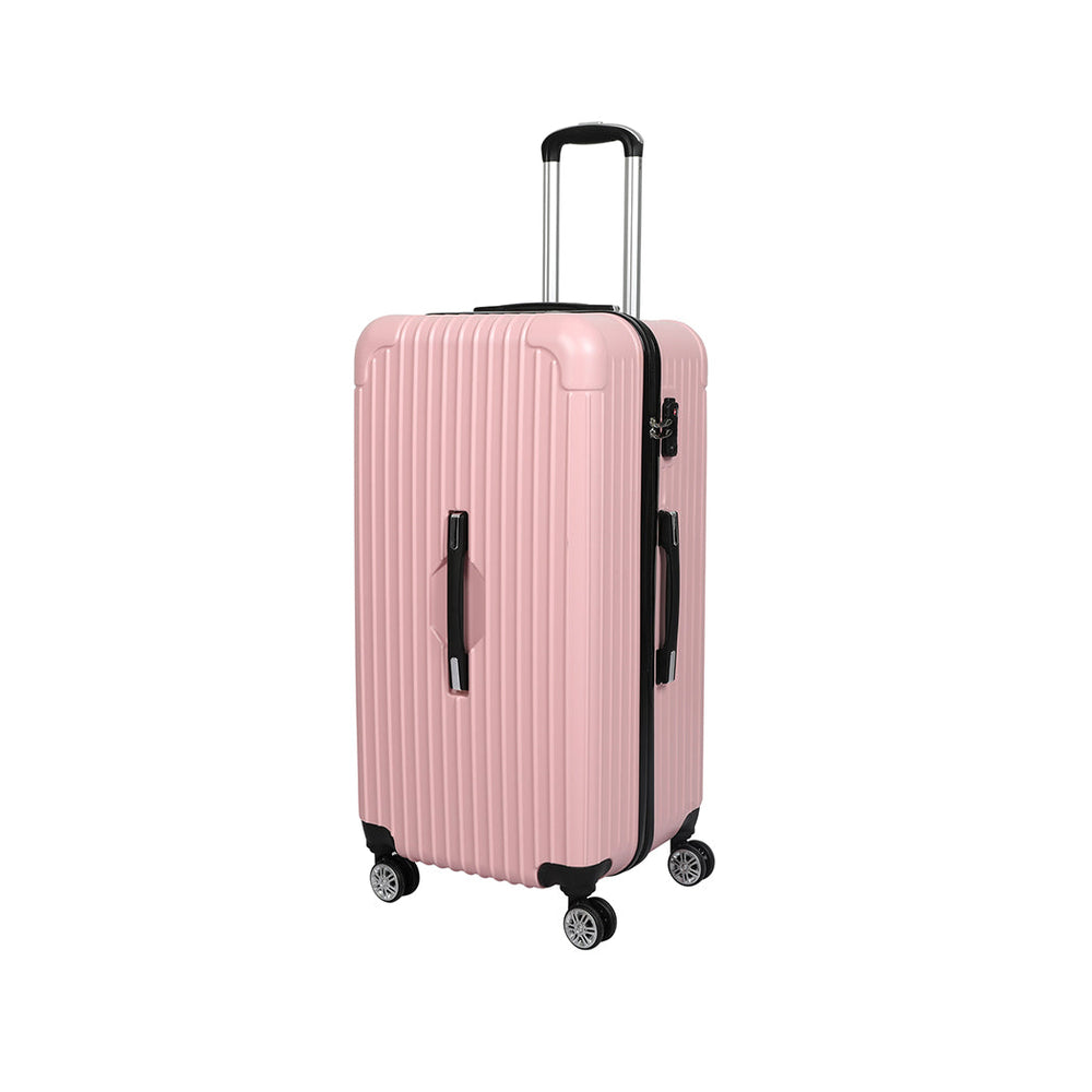 Slimbridge 30&quot; Trunk Luggage Travel Suitcase Travelling Large TSA 4 Wheels Pink