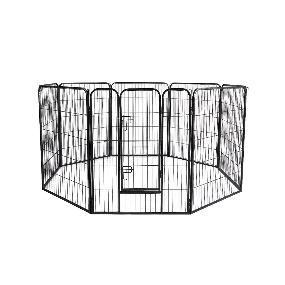 Pawz 8 Panel Pet Dog Playpen Puppy Exercise Cage Enclosure Fence Cat Play Pen 24&#39;&#39;