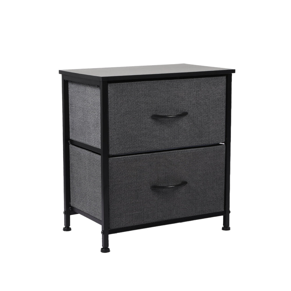 Levede Storage Cabinet Chest of 2 Drawers Tower Bed Sofa Side End Table Dresser