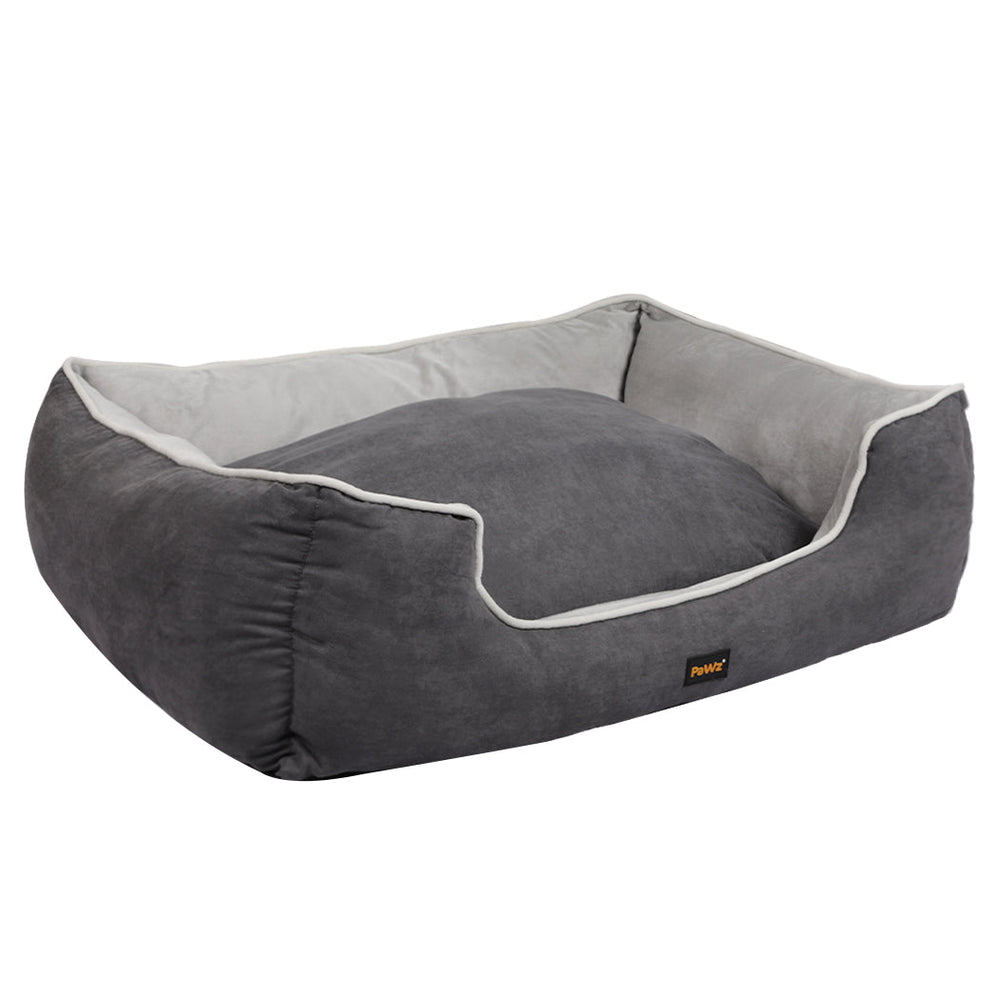 Pawz Pet Bed Mattress Dog Cat Pad Mat Puppy Cushion Soft Warm Washable L Grey