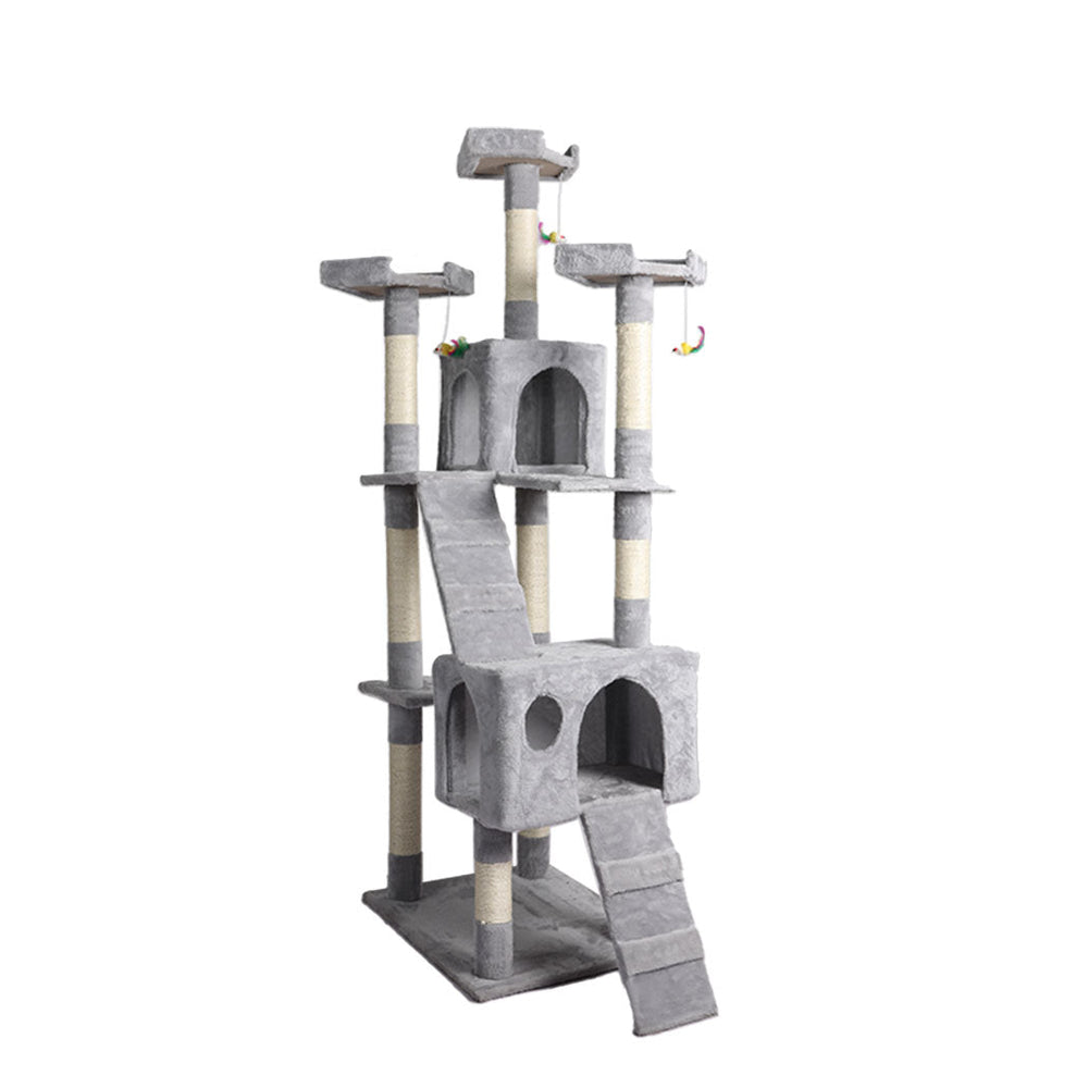 Pawz 184cm Cat Trees Scratching Post Scratcher For Large Cats Tower House Gery