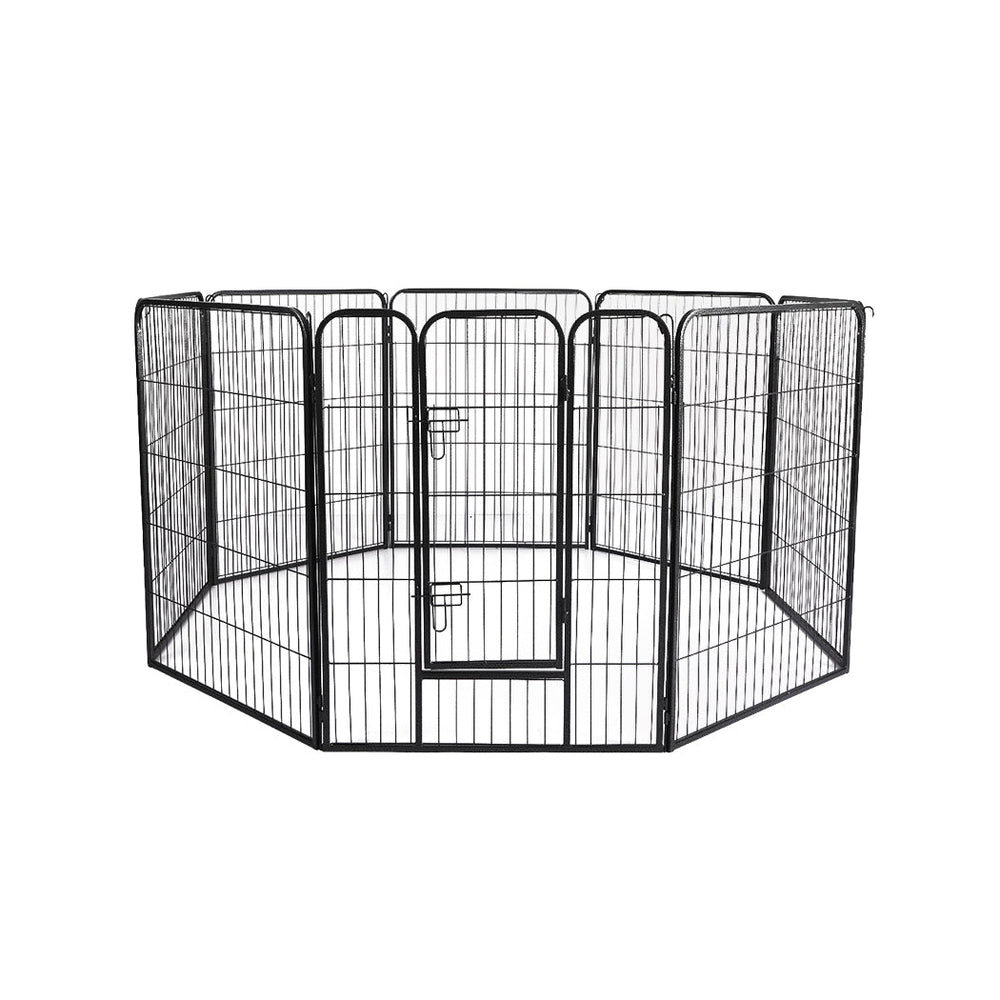 Pawz 8 Panel Pet Dog Playpen Puppy Exercise Cage Enclosure Fence Cat Play Pen 48&#39;&#39;