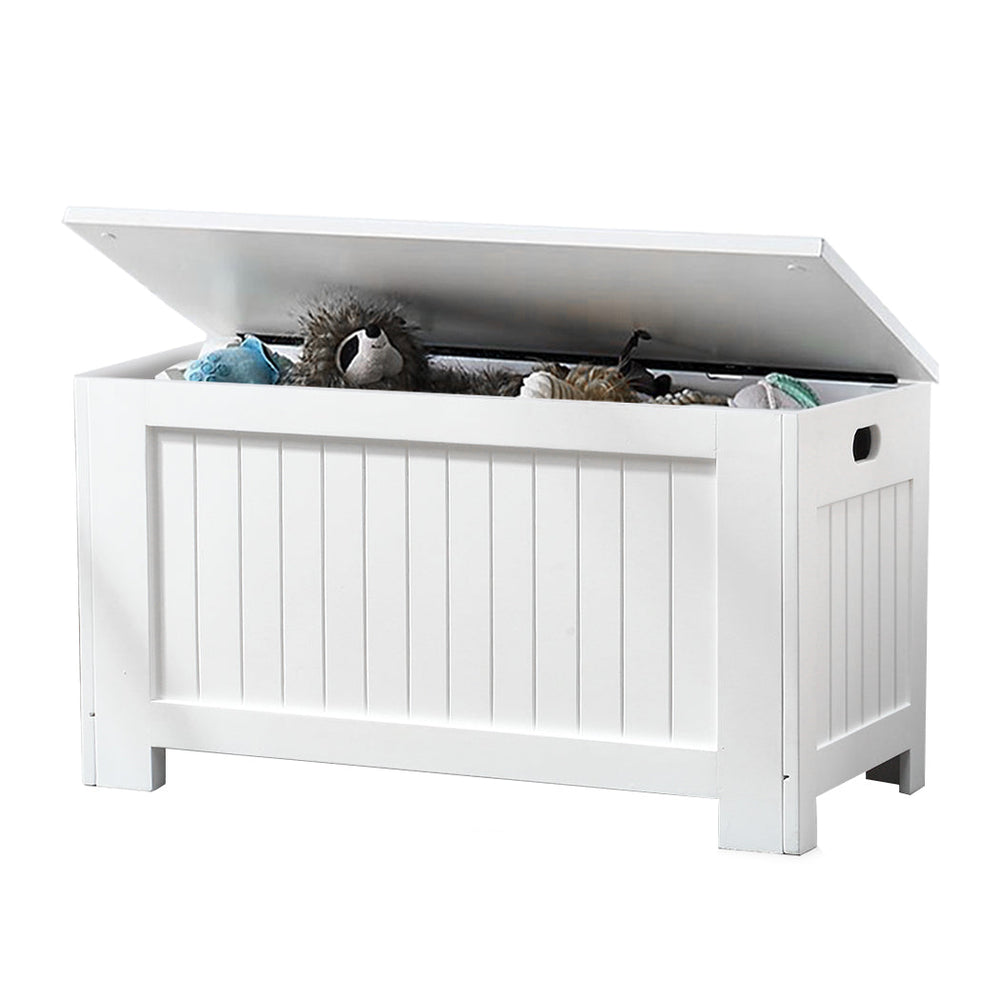 Levede Kids Toy Box Storage Chest Cabinet Container Clothes Organiser White