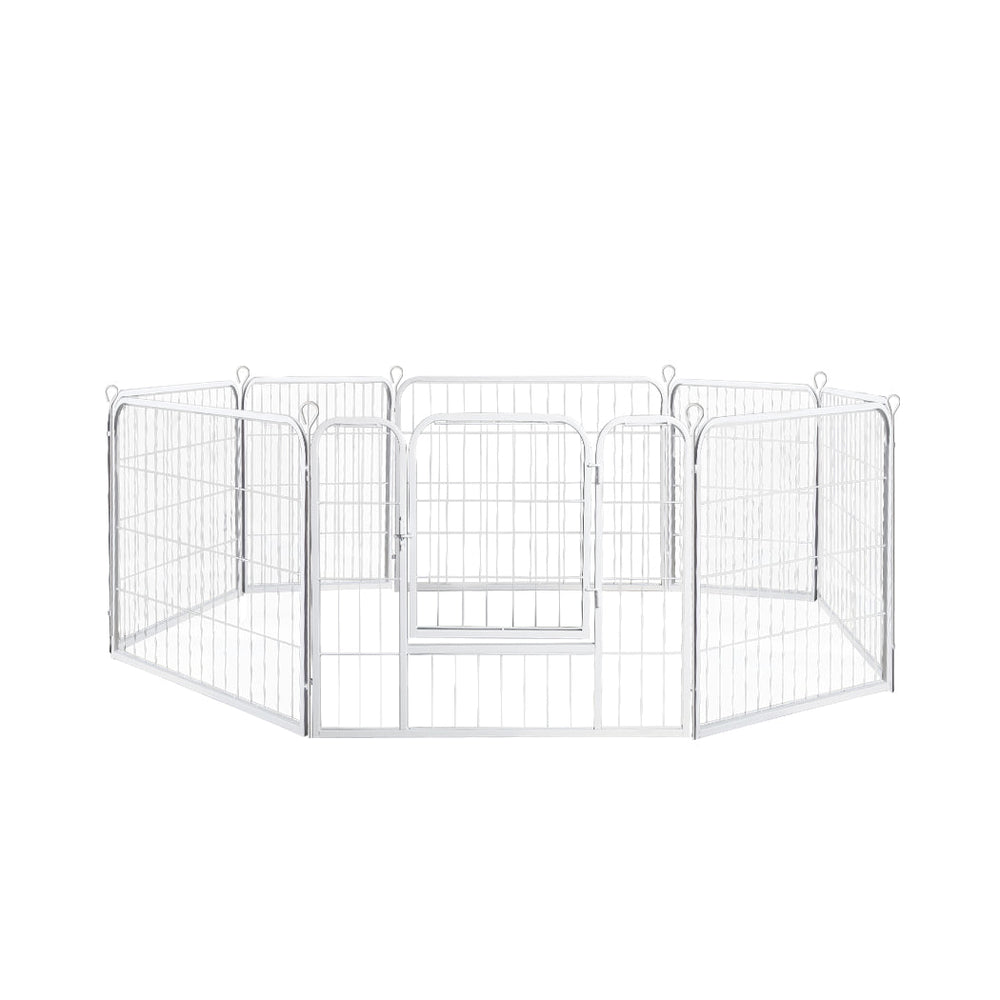 Pawz 8 Panel 24&#39;&#39; Pet Dog Playpen Puppy Exercise Cage Enclosure Fence Metal