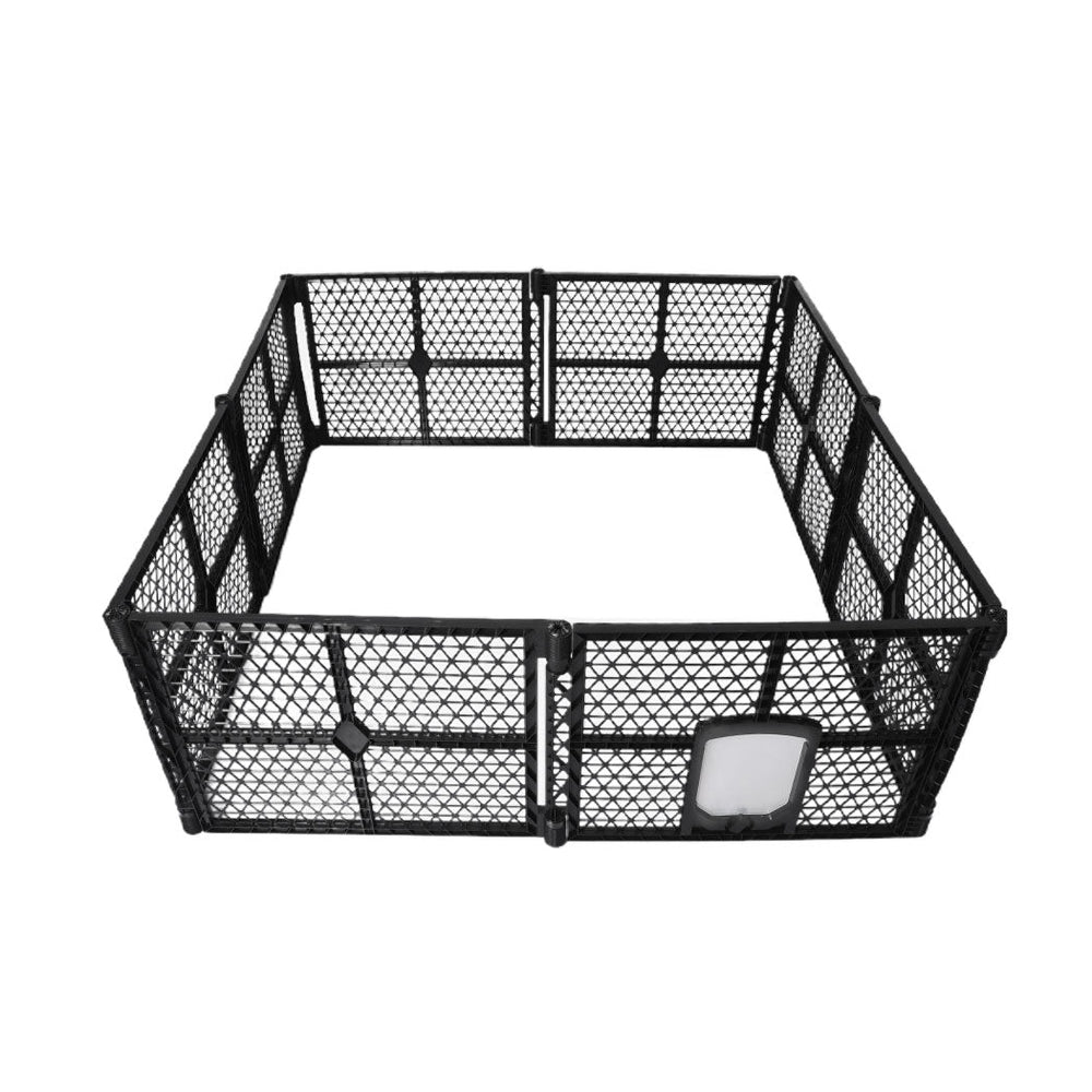 Pawz Pet Playpen Folding Dog Plastic Puppy Exercise Enclosure Fence 8 Panels