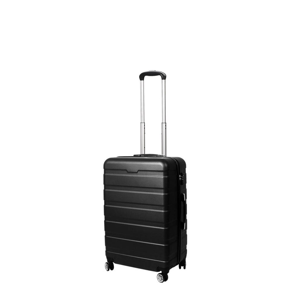 Slimbridge 20&quot; Carry On Luggage Case Suitcase Travel TSA Lock Hard Shell Black