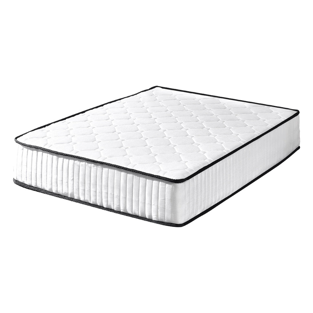 Dreamz Spring Mattress Bed Pocket Tight Top Foam Medium Firm Single Size 20CM