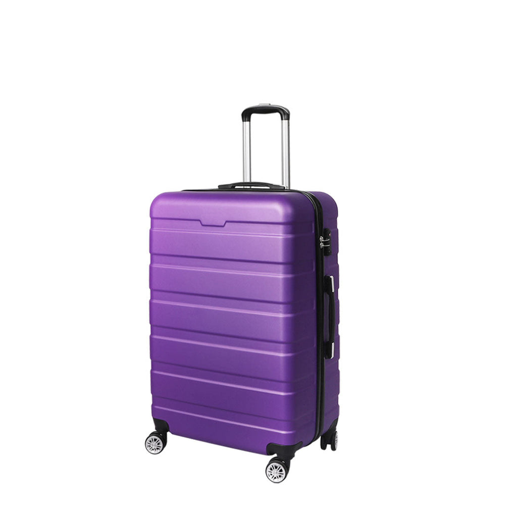 Slimbridge 28&quot; Luggage Case Suitcase Travel Packing TSA Lock Hard Shell Purple