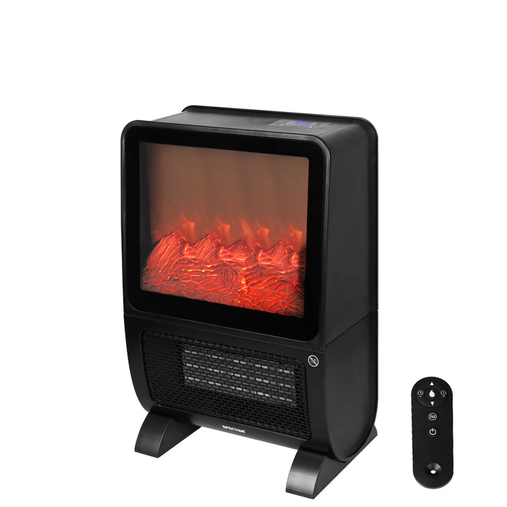 Spector Heater Electric Portable 2000W 3D Fire Fast Heating Remote Touch Timer