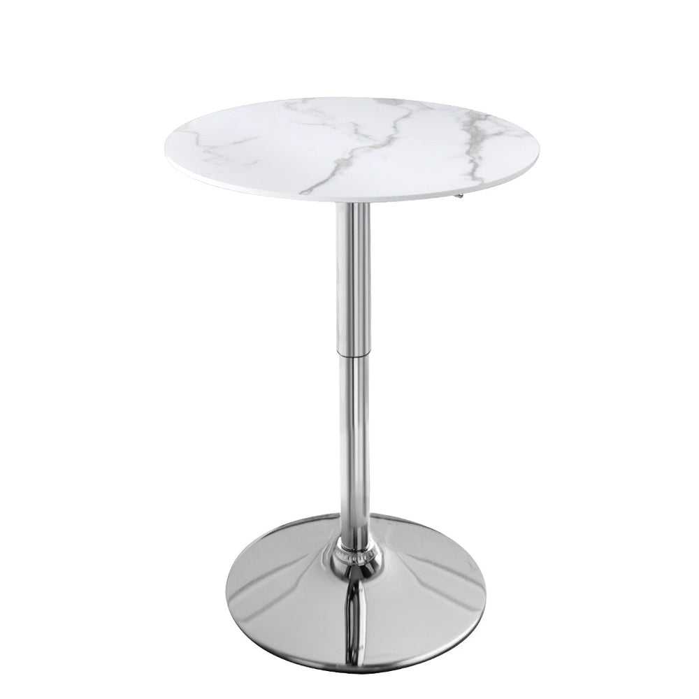 Levede Bar Table Swivel Gas Lift Counter Dining Furniture Cafe Outdoor White