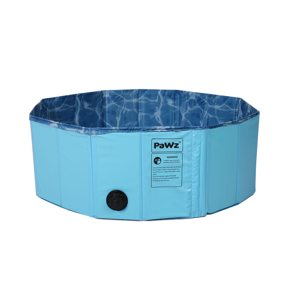 Pawz Folding Swimming Pool Dog Cat Washing Bath Tub Portable Summer Outdoor XL