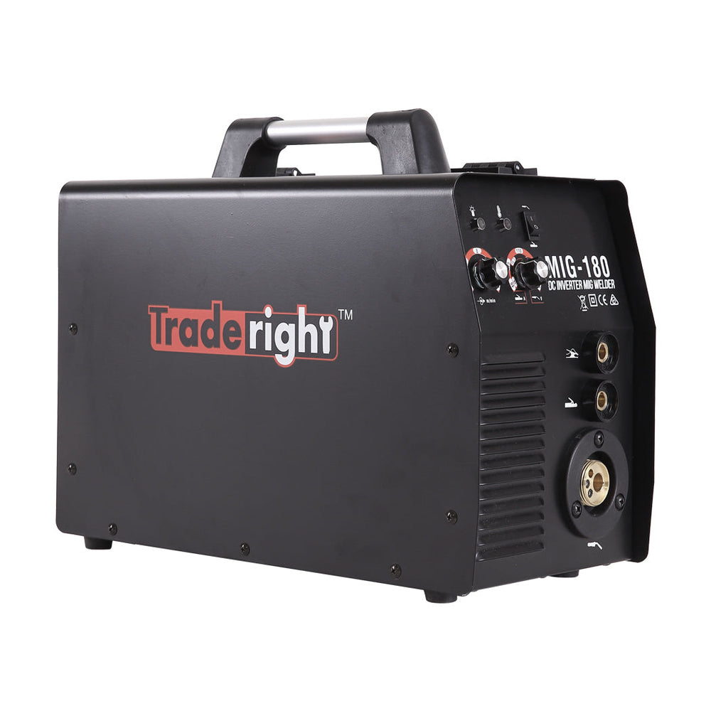 Traderight MIG Welder 180Amp MIG MMA  ARC Welding Machine 15A Plug Gas Gasless